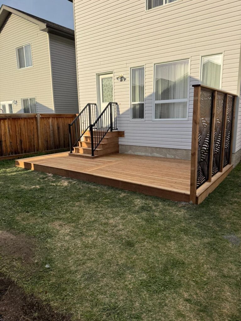 Deck With Railing