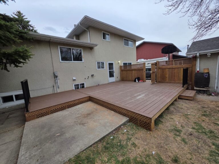 Large Backyard Deck