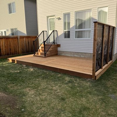 Deck With Railing