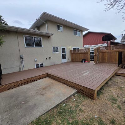 Large Backyard Deck